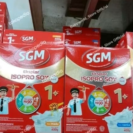 SGM eksplor advance SOYA 1+ plus 400gr susu bayi anak 1-5 tahun VANILA /MADU