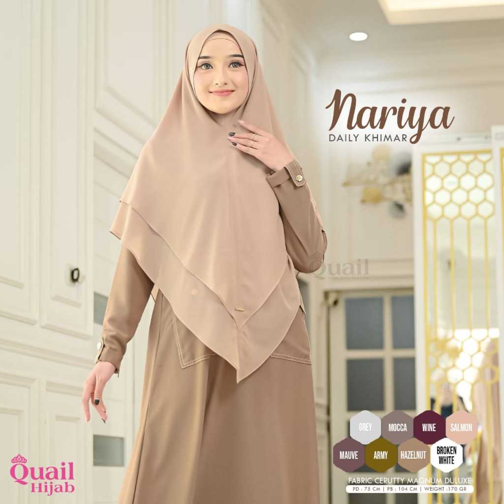 Quail Hijab Official Khimar Hijab Syari Jumbo Ceruti