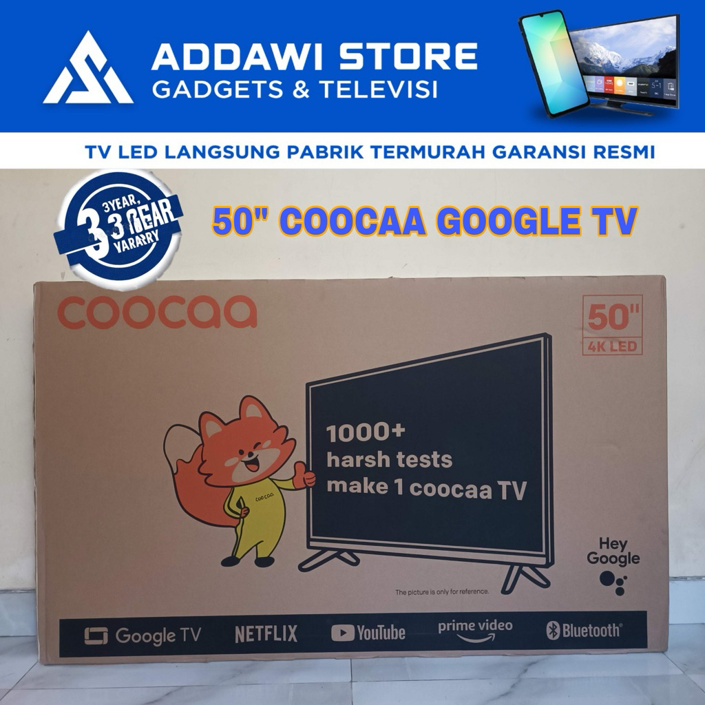 [NEW PABRIK] COOCAA 50inc 4K 50Y65 GoogleTV