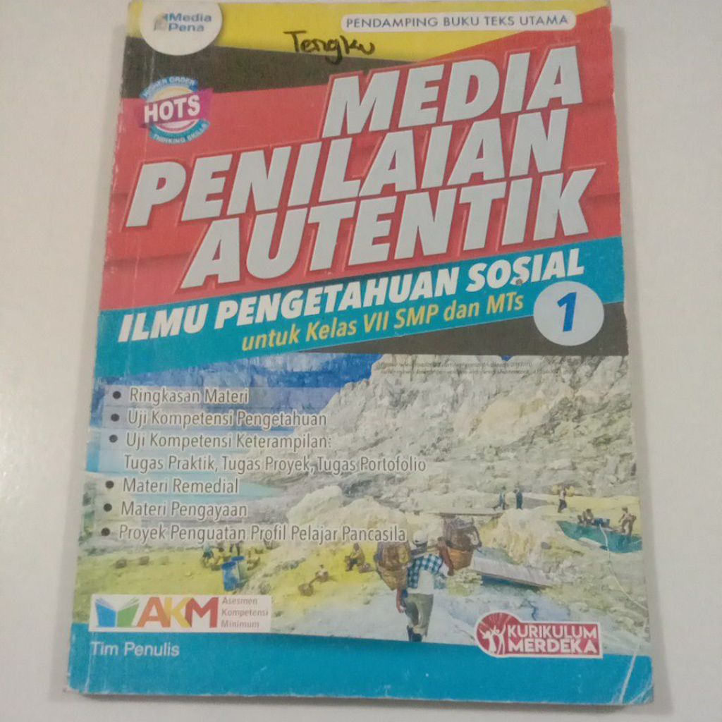 Media Penilaian Autentik IPS/Ilmu Pengetahuan Sosial 1 Untuk SMP Kelas 7/VII AKM K-Merdeka #Bekas.Me