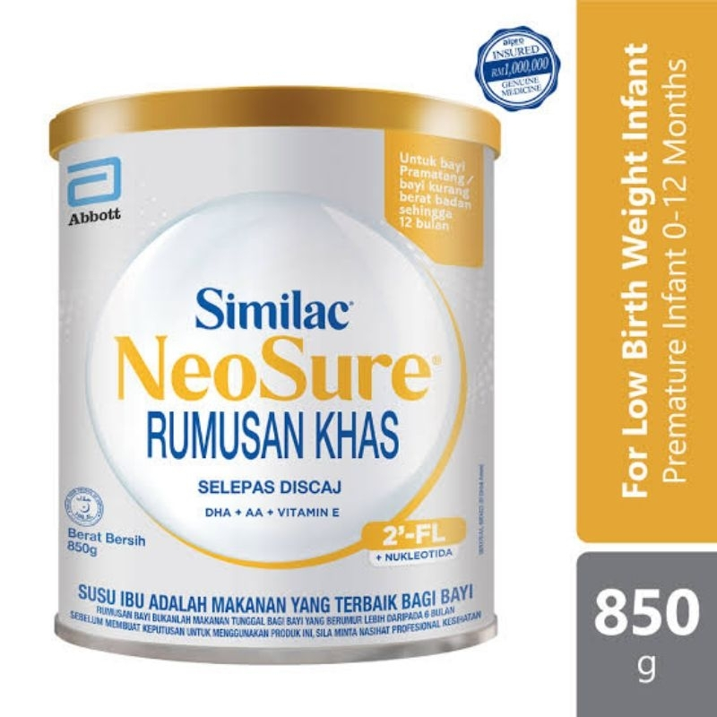 SIMILAC NEOSURE 850 GR (UNTUK USIA 0-12 BULAN) (EXP NOVEMBER 2027)