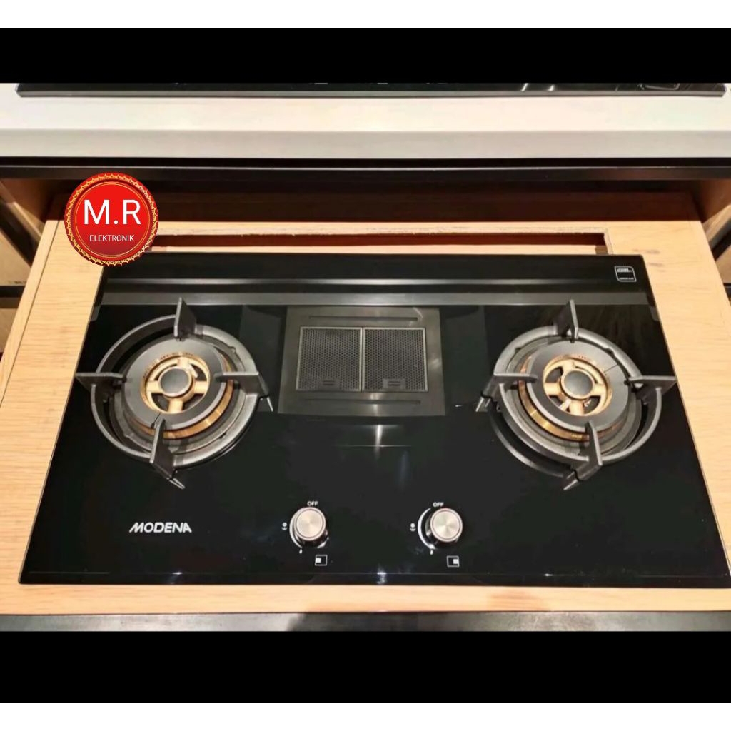 KOMPOR TANAM MODENA 2 TUNGKU BH-6725LF TUNGKU FULL KUNINGAN GARANSI RESMI MODENA 1 TAHUN