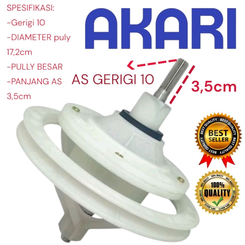 AKARI AWM-125SK ]GEARBOX MESIN CUCI AKARI AWM-125SK - GIRBOX MESIN CUCI AKARI 2 TABUNG