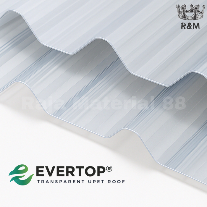 Spandek Transparan Bening 1,2 mm | Genteng Atap Fiber Transparan | Solusi Terbaik Proyek Atapmu