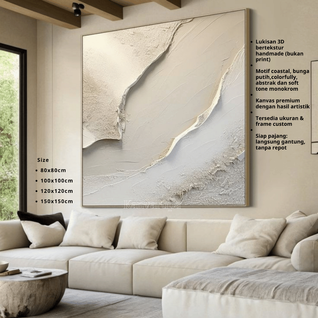 Lukisan Dinding 3D Abstrak Minimalis Modern Lukisan Abstrak Aesthetic – Lukisan Dinding Minimalis Ke