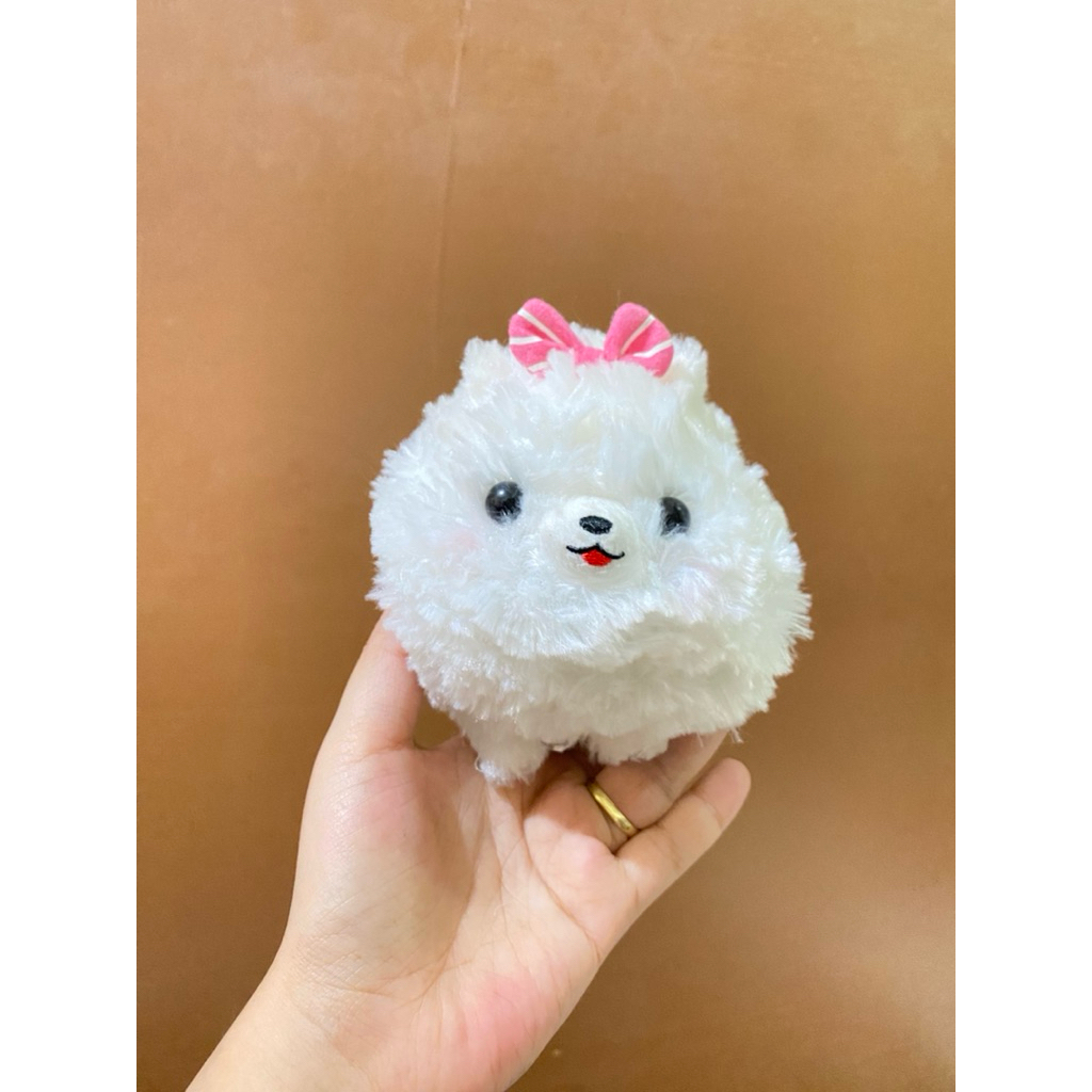 Boneka Karakter Anjing Pomeranian size 15x10x10cm Original / Boneka Pomeranian / Boneka Pometan / Bo