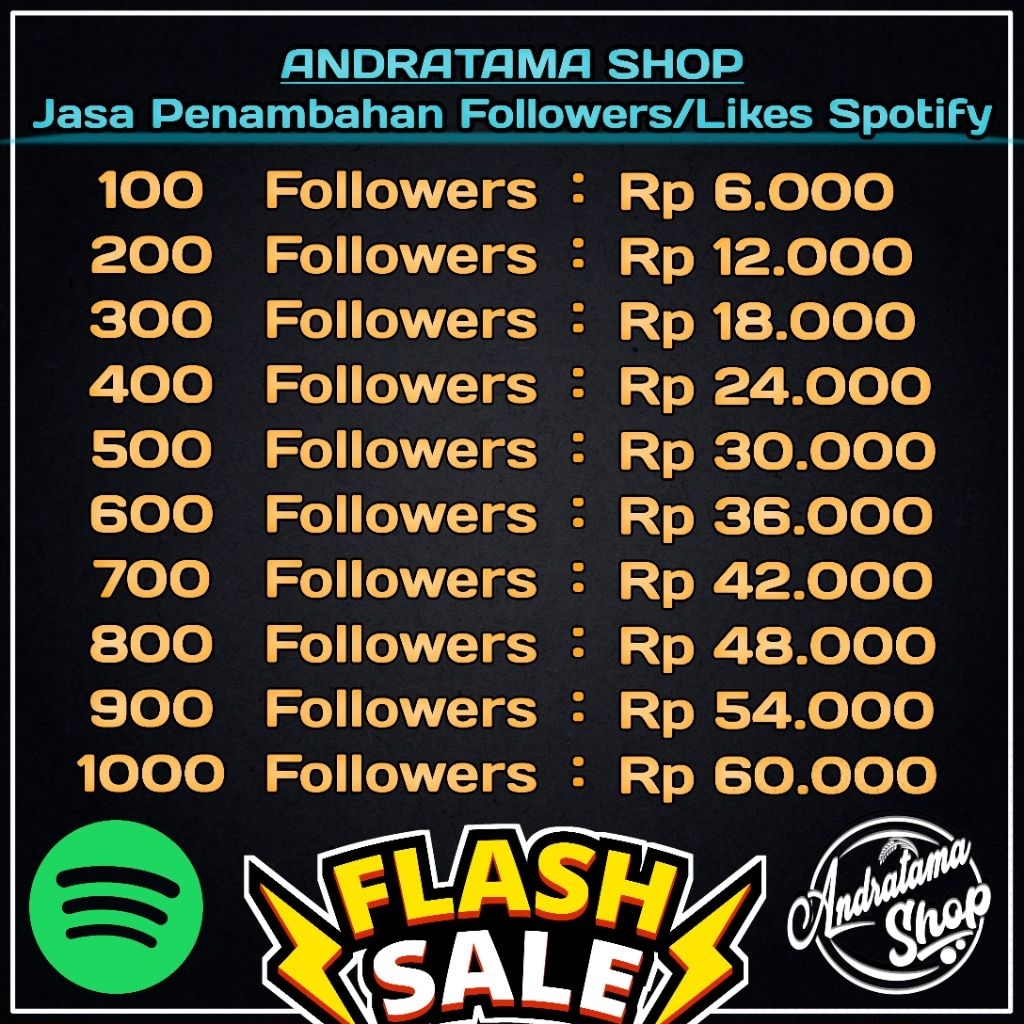 100 FOLLOWERS SPOTIFY | JASA TAMBAH FOLLOWERS / LIKES PLAYLIST SPOTIFY