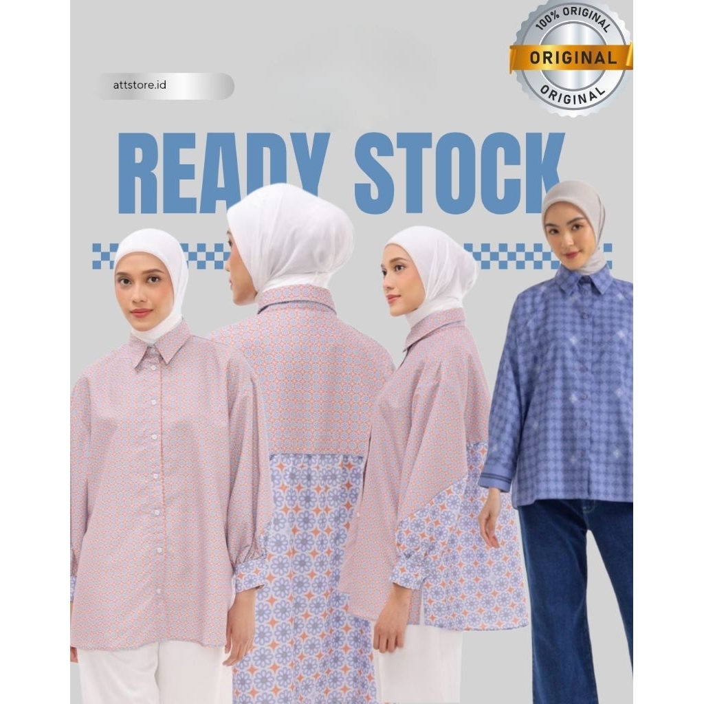 RIA MIRANDA ARSHA SHIRT MONOGRAM RM,ALLIE TOP,CLEANSING BALM KECANTIKAN