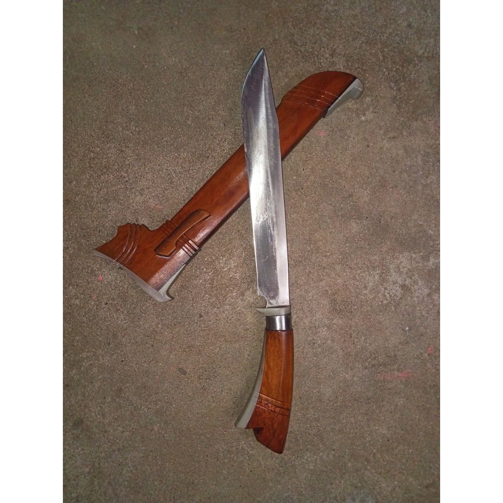 Golsem sarung kayu golok sembelih golok seni golok tebas multifungsi golok potong kayu bambu ranting