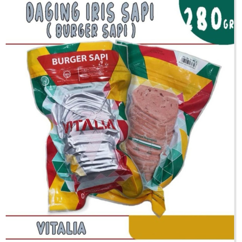 Beef Slice Vitalia | Beef Burger Sapi 20 slice
