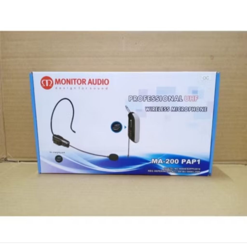 MONITOR AUDIO MA200PAP1 Mic Wireless HEADSET/ BANDO MA 200PAP1 Microphone MONITORAUDIO MA 200 PAP1
