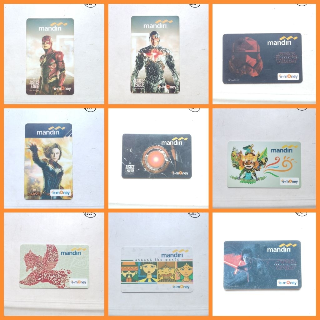 E-Money Mandiri Original Bekas Pakai - Kartu E-Toll