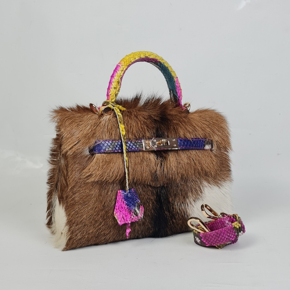 Tas Kulit Ular Asli Paninta Bulu Size 26