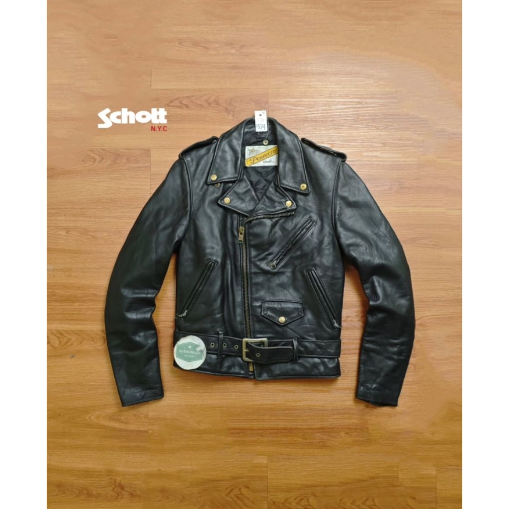 Vtg schott perfecto 618 leather double bikers ramones jacket