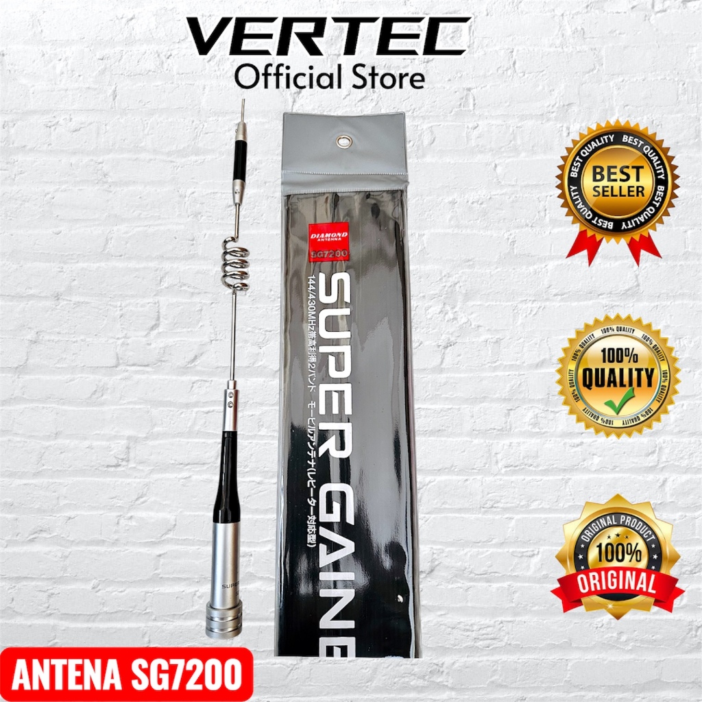 Antena SG7200 Dualband VHF UHF Super Gainer di Mobil Compatible Radio Rig ICOM Kenwood Alinco Yaesu 