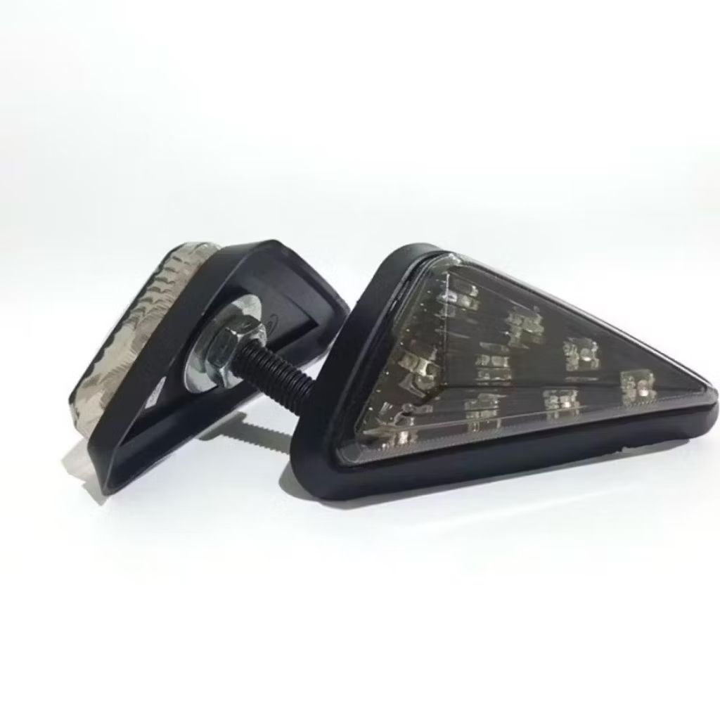 Lampu sein Sen model segitiga tempel warna kuning ninja r15 gsx cbr dll universal