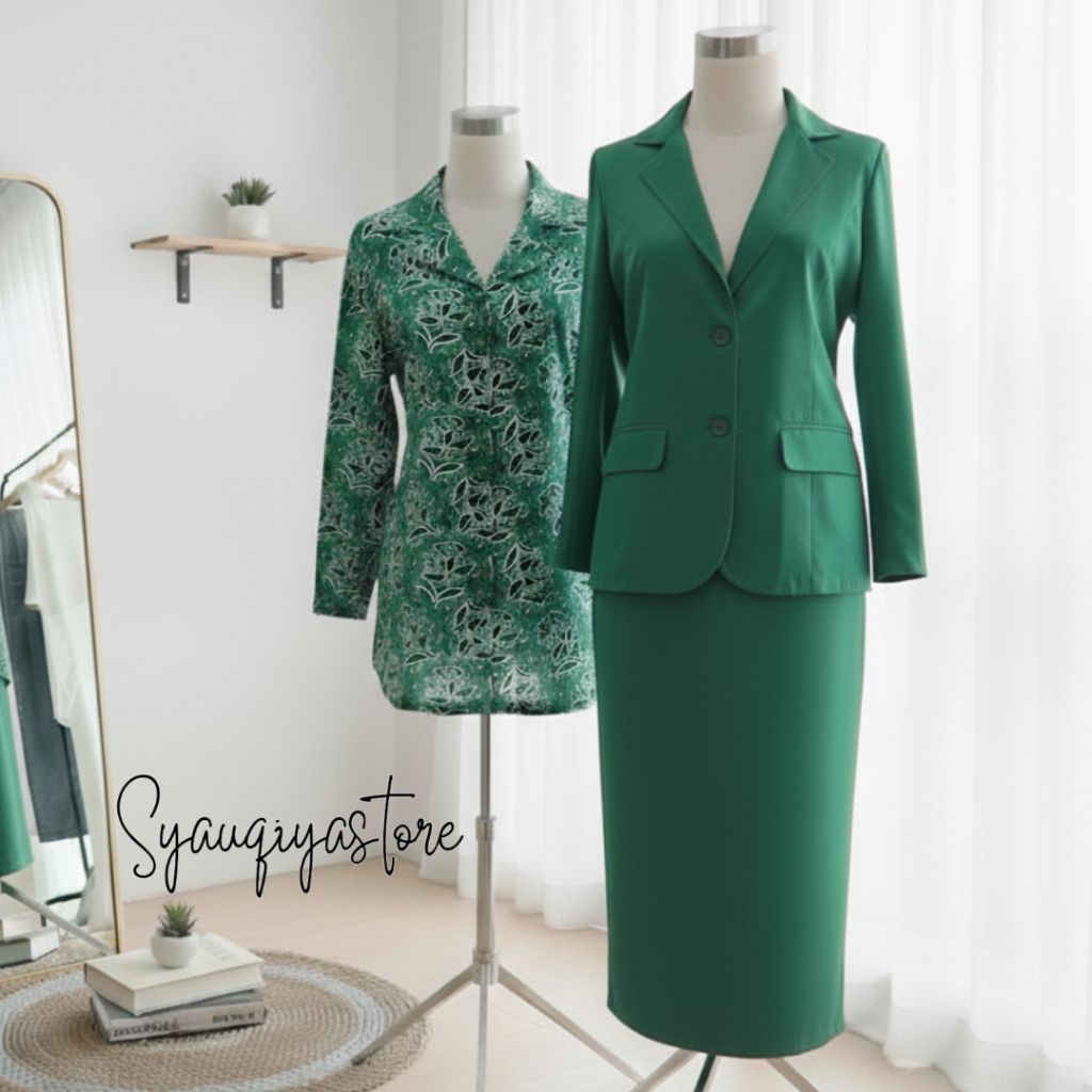 Seragam Batik PKK dan Jas Jadi | Gratis Masker Batik PKK(Baca Deskripsi)