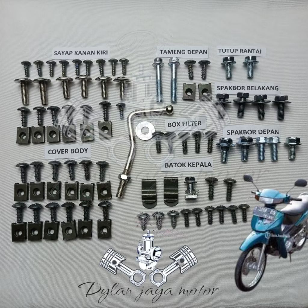 baut Suzuki tornado GS-GX full set / baut set lengkap Suzuki tornado