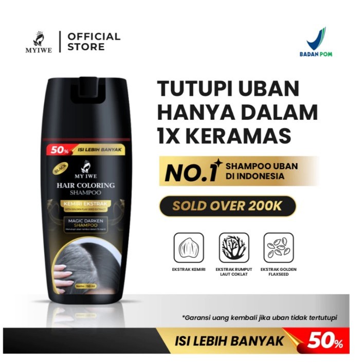 COD MY IWE SHAMPO PENGHILANG UBAN | MYIWE SHAMPOO UBAN | MY IWE HAIR Coloring Sampo MY  IWE Penghita