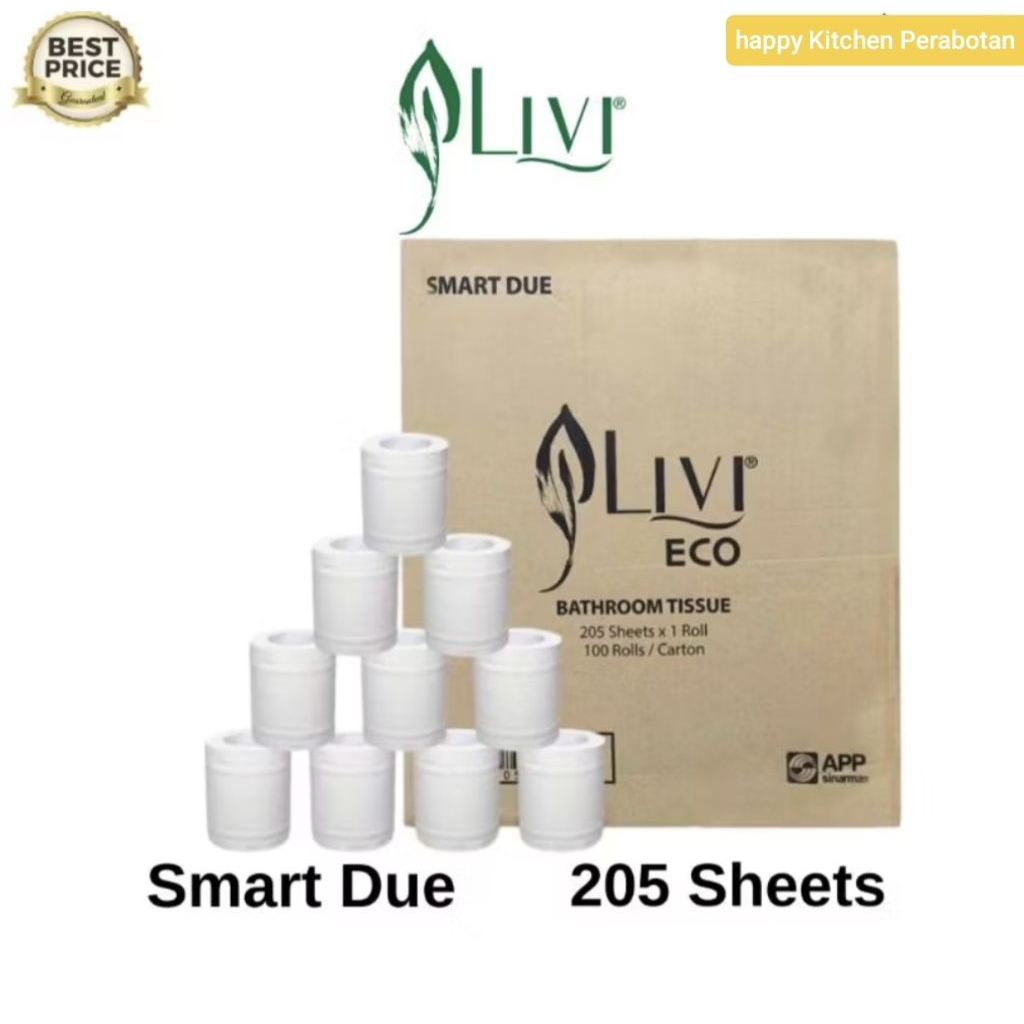 LIVI 1 DUS TISSUE SMART DUE 205 TISU TOILET