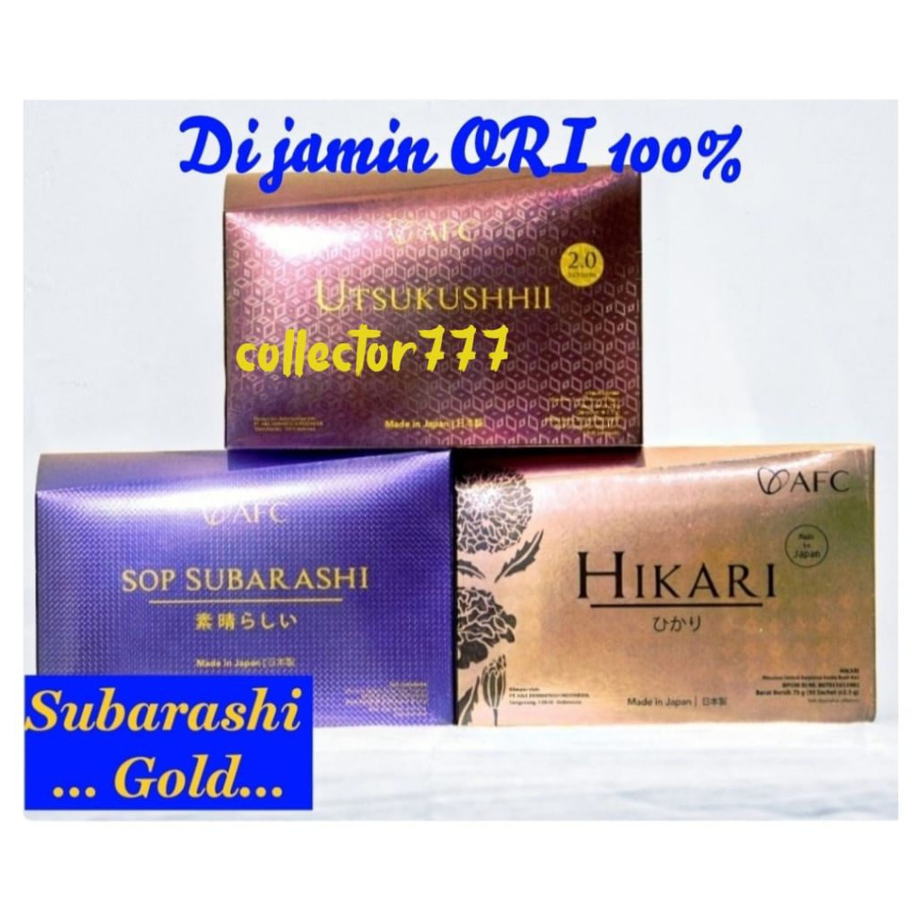 SUBA GOLD + UTSU GOLD + HIKARI MIX 3 BOX EXP TERBARU