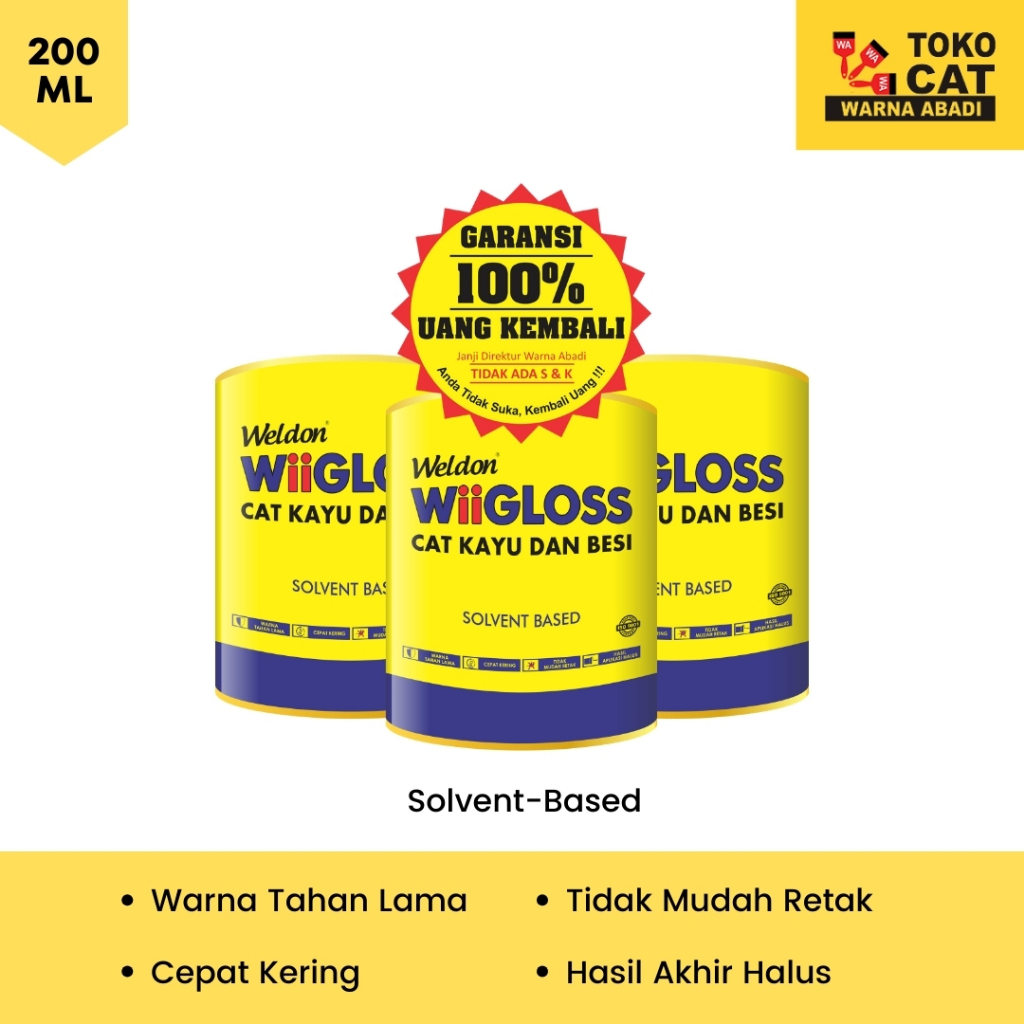 Cat Kayu Besi Wiigloss 0.2 Liter