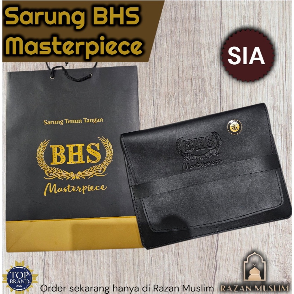 Sarung BHS Masterpiece Gold Motif M82 SIA Hitam Olive
