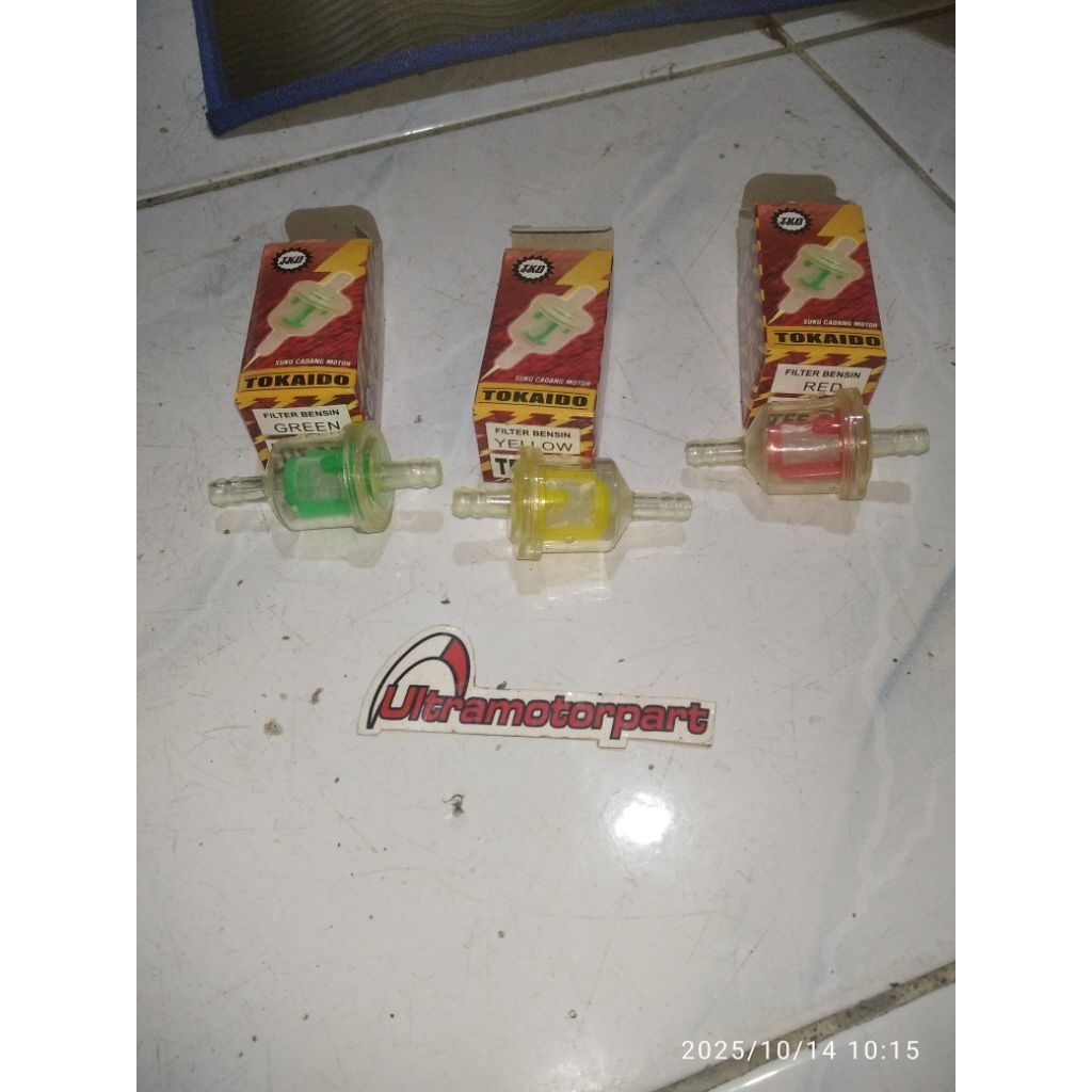 variasi aksesoris saringan filter bensin warna warni kawasaki kaze e r dan zx130 zx 130