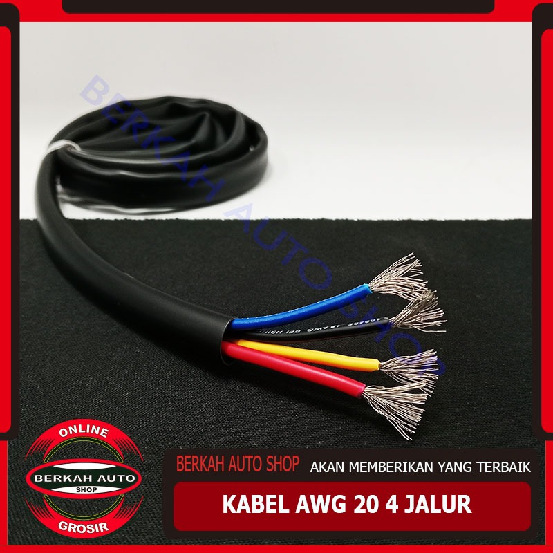 Kabel AWG 20 4Jalur Original Jual Per 1meter