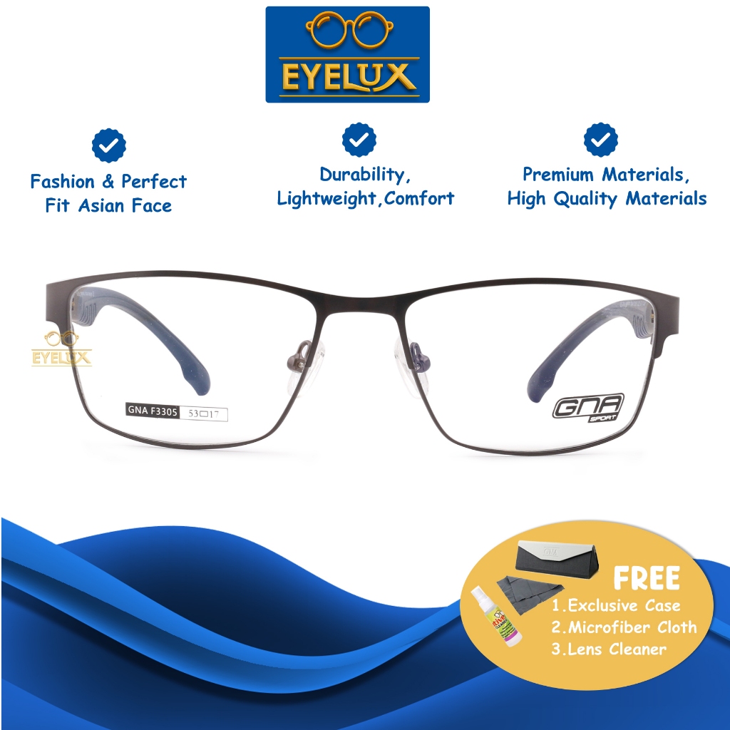 GNA Eyewear / GNA F-3305 / 53-17 / Frame Kacamata GNA Eyewear ORIGINAL