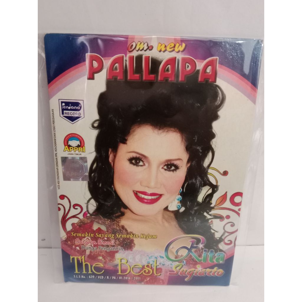 VCD Dangdut New Pallapa The Best Of Rita Sugiarto