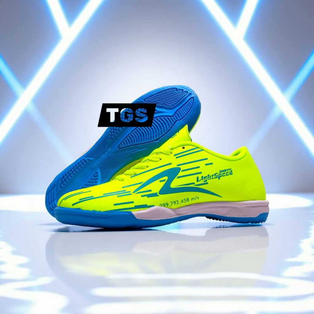 Sepatu Futsal Kids Specs Accelerator Lightspeed Reborn Green Blue