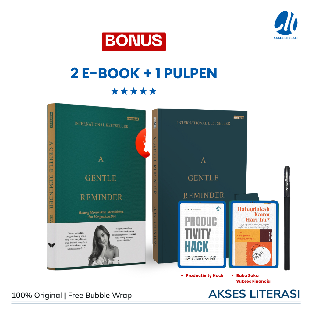 [PAKET SELF IMPROVEMENT] Buku A Gentle Reminder Hc & Buku A gentle Reminder Sc