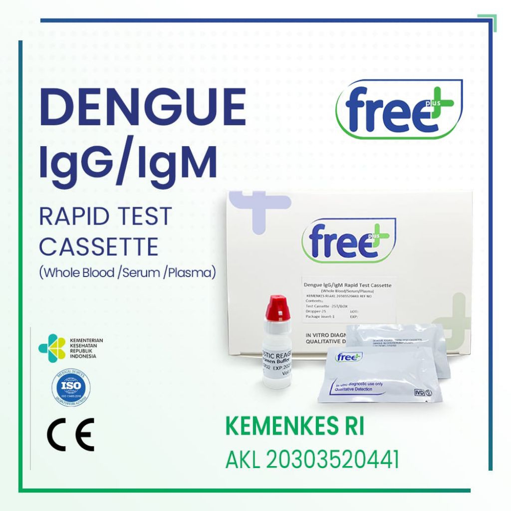 DENGUE IgG/igM Rapid test Cassette merk free+