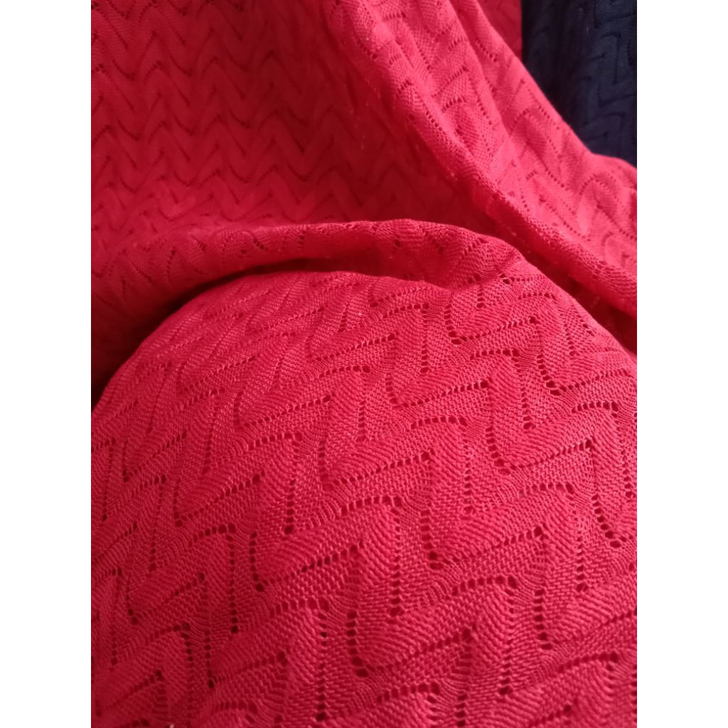 Kain Brokat Rajut Katun/Harga/0.5M/Kain Brokat Rajut Meteran/Bahan Brokat Rajut Katun/Bahan Brokat R