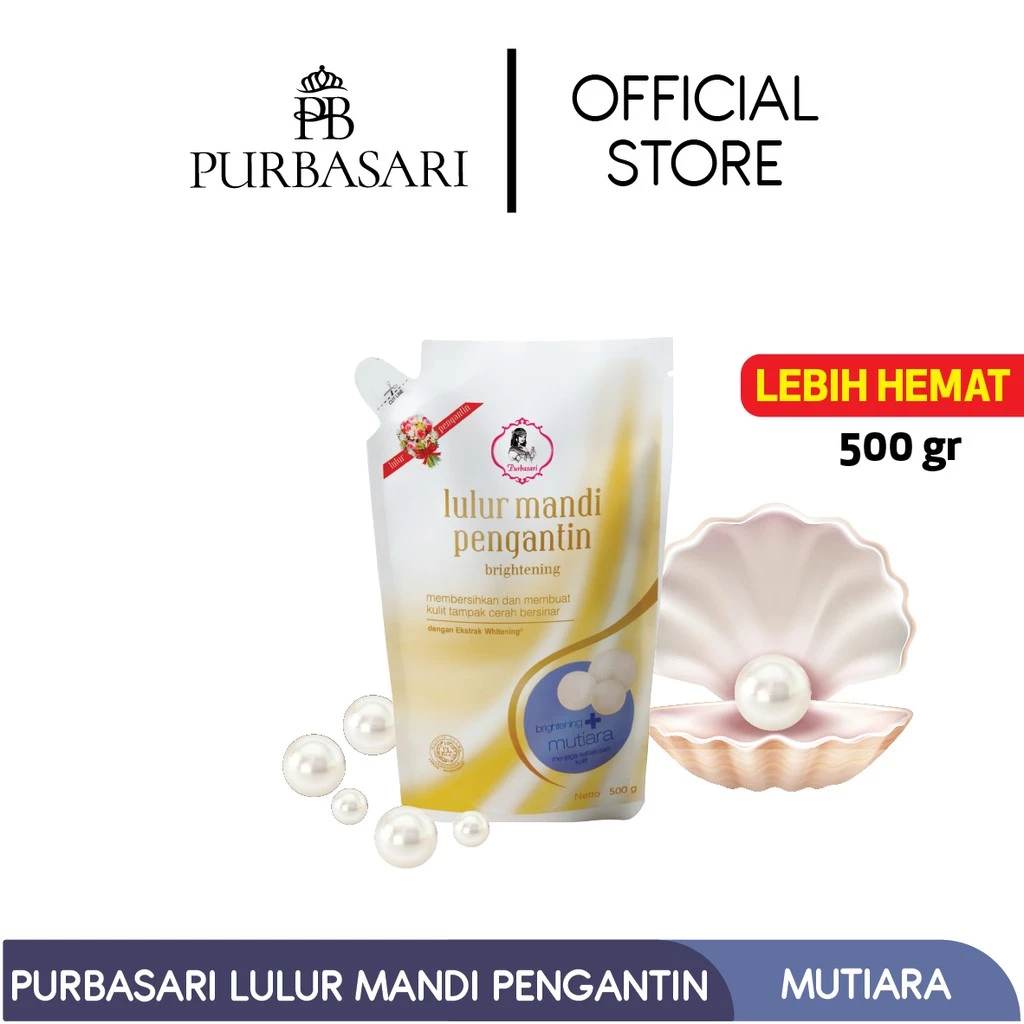 Lulur Pengantin Mutiara Purbasari 500 Gr / Lulur Pemutih Pencerah