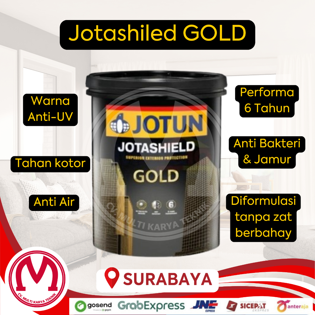 Jotun Jotashield GOLD Cat Dinding Exterior Emas 1L