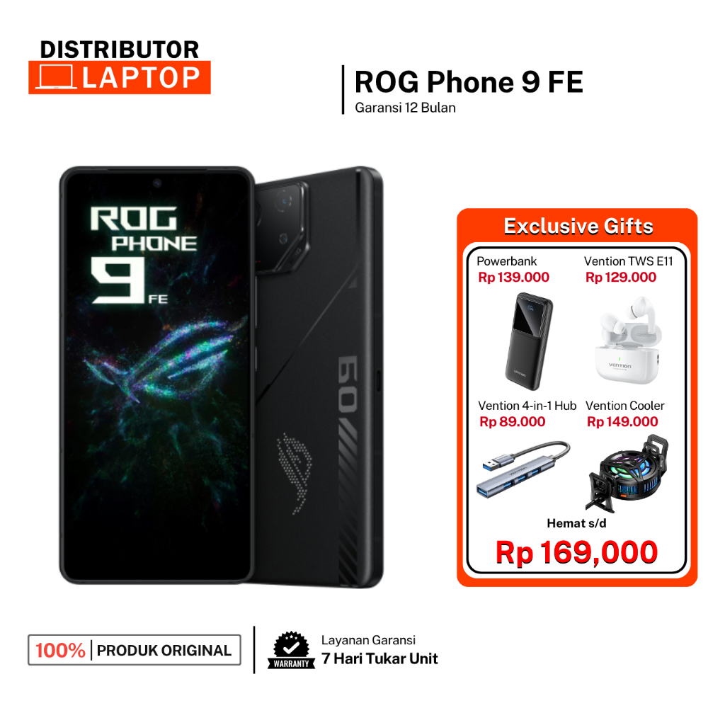 Asus ROG Phone 9 FE 5G 12GB 256GB/512GB Garansi Resmi