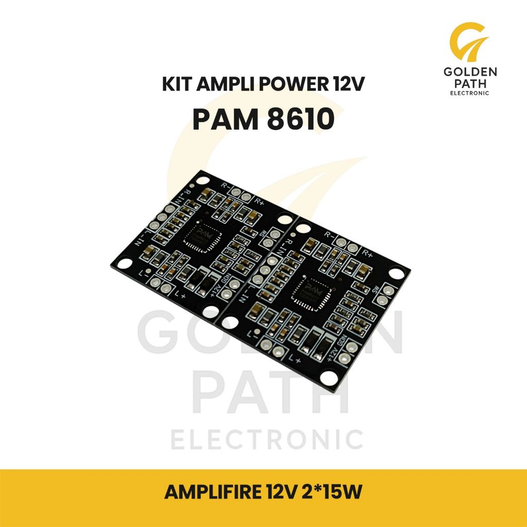 PAM8610 Modul Kit Stereo Audio Amplifier Mini 12v CLass D 15w*2 channel / 30W Modul Power Audio Digi