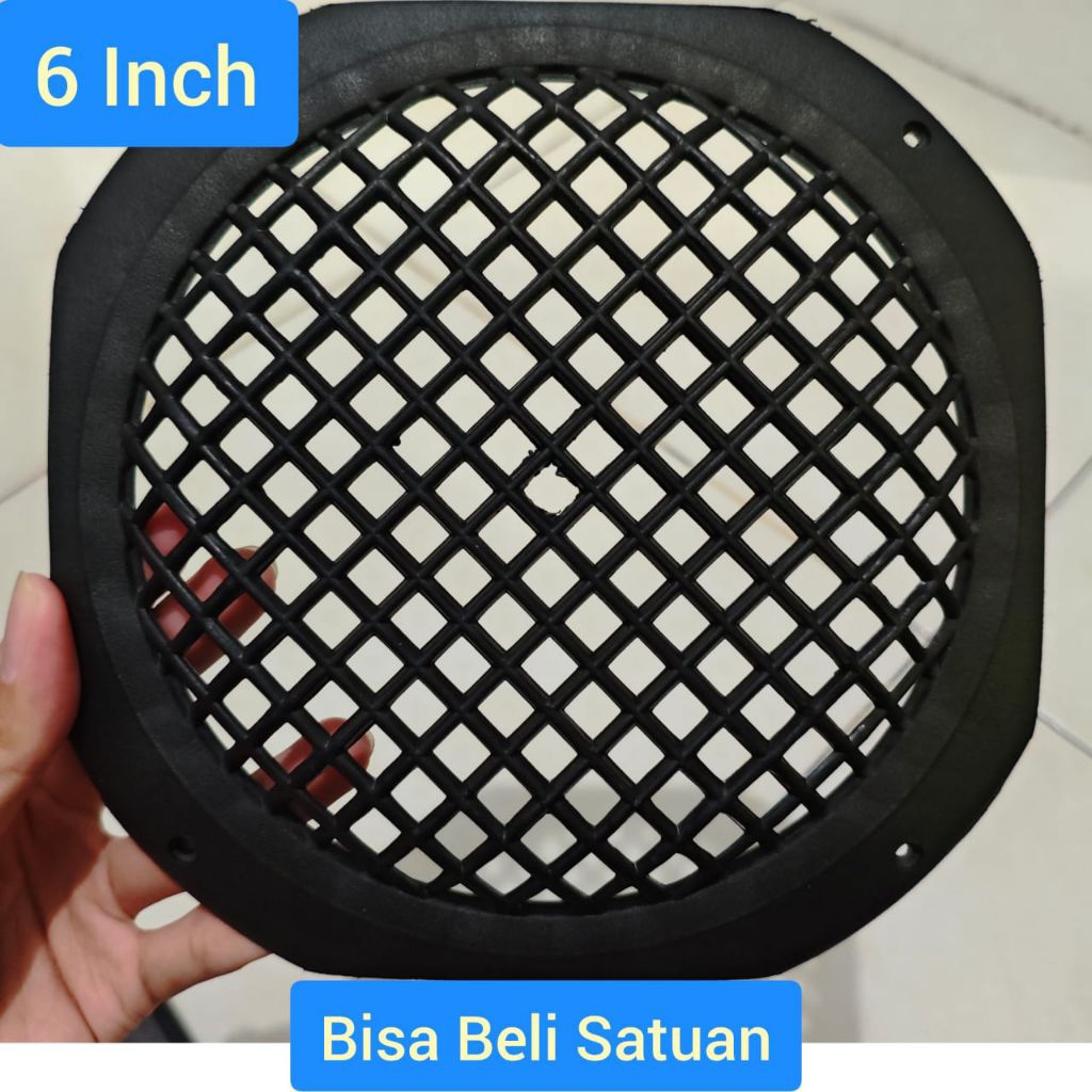 Grill Speaker Kotak 6" Cover Speaker 6 Inch RAM Grill Speaker Tutup Grill Speaker 6 Inch Pigura