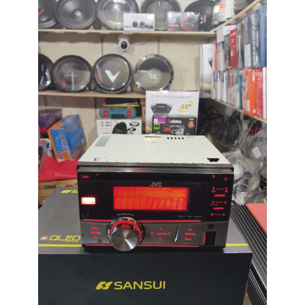 Headunit Doubledin JVC seri KW-R500H2 CD MP3 USB SEGEL Audio Mobil