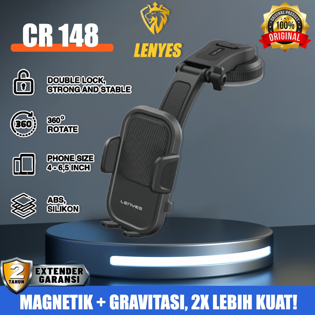 LENYES CR148: SOLUSI TERBAIK Dudukan HP Mobil - Pemasangan Instan, Goyang? No Way Untuk Semua Tipe H