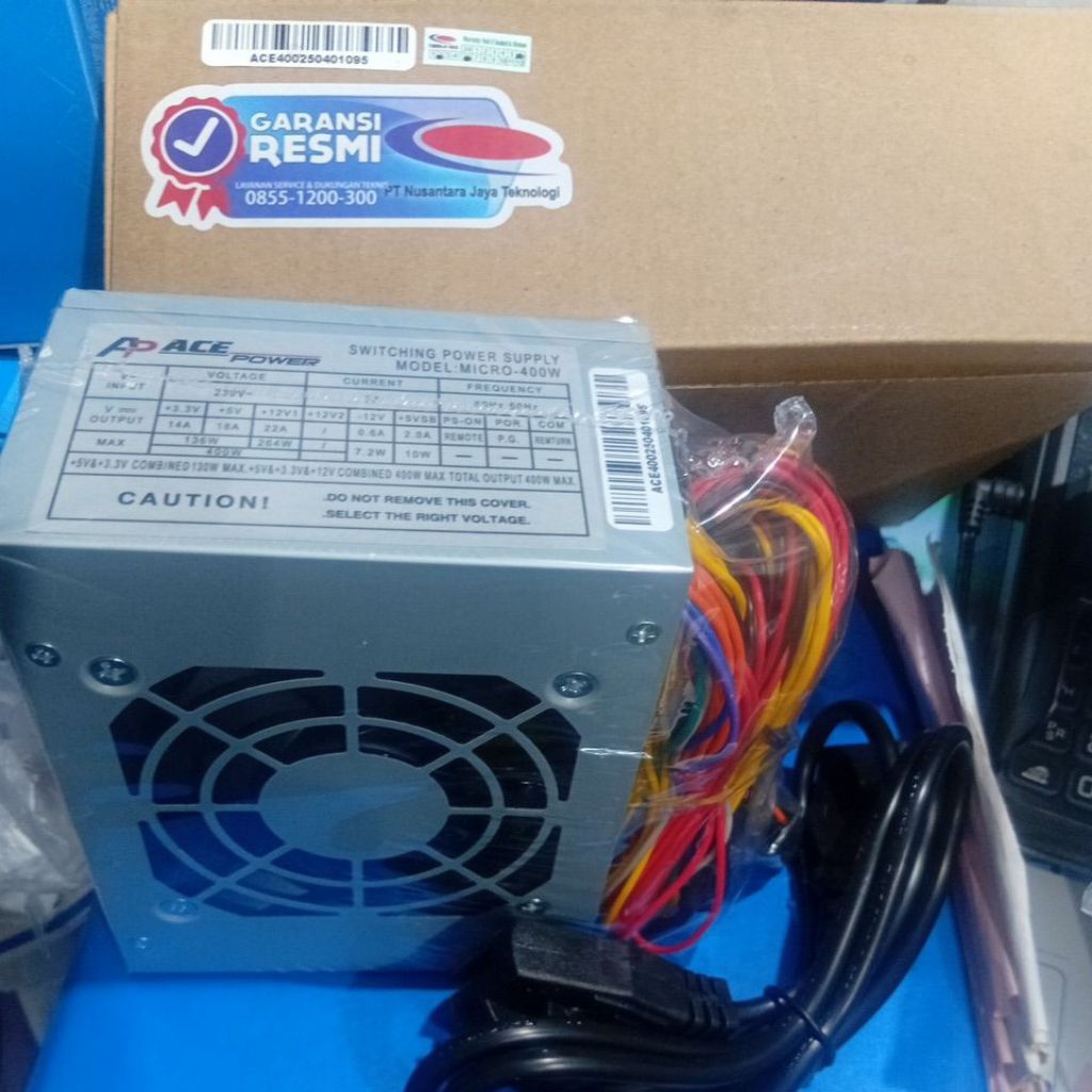 psu 400 w itx buat case cpu itx atau flex yg kecil biasanya cpu branded