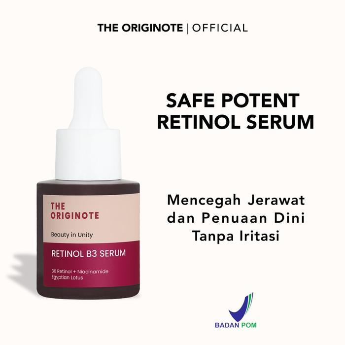 The Originote Retinol B3 Serum 3x Vit A Retinol + Niacinamide Egyptian Lotus (20ml)
