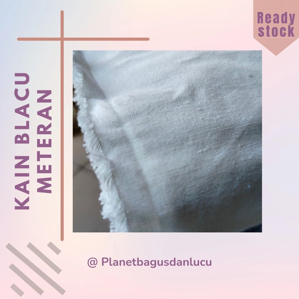 Kain Blacu / Kain Kanvas /Bahan Poly TC/| Kain Belacu Blaco / Kain Totebag, Goodie Bag, Media Lukis,