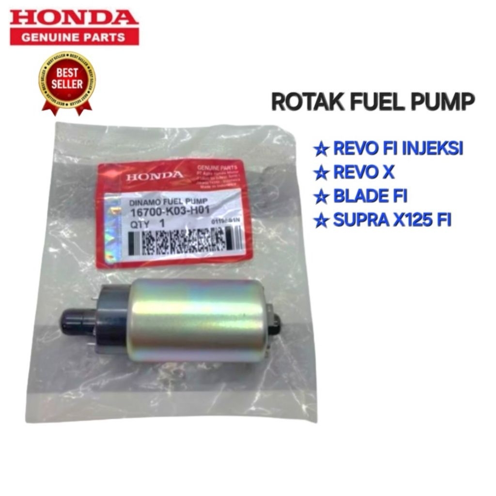 ROTAK FUEL PUMP REVO FI INJEKSI REVO X REVO FIT INJEKSI BLADE FI SUPRA X125 FI ORIGINAL HONDA K03