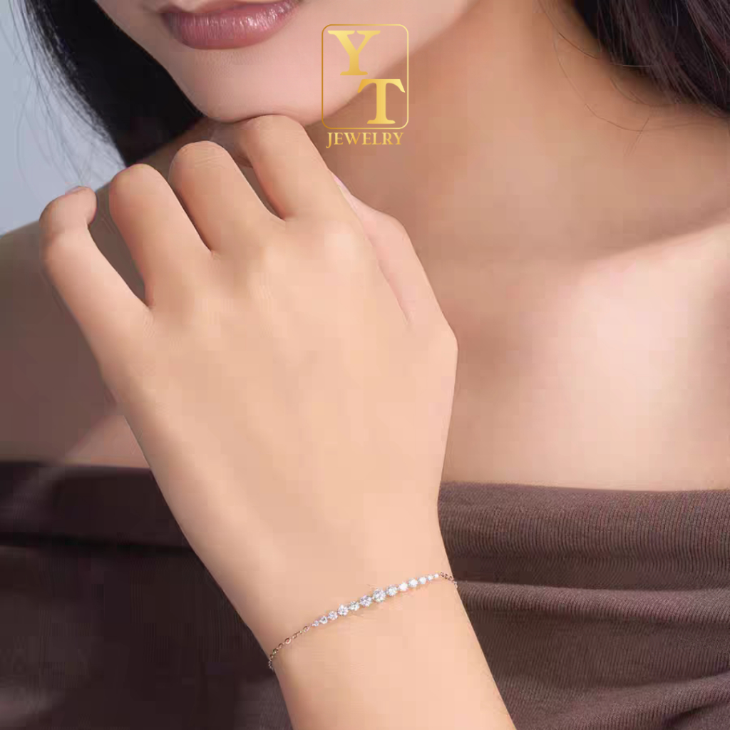 YT JEWELRY - Gelang Berlian Moissanite - Shakila Moissanite Bracelet