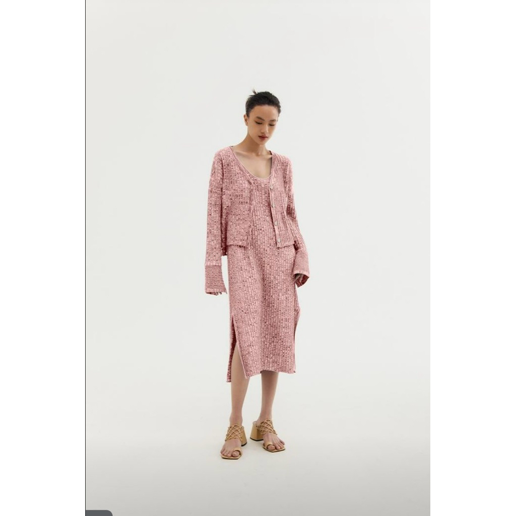 DUMA ARLET TOP ROSE PINK (BRAND NEW EDITION) atasan cardigan rajut knit wanita rose pink duma offici