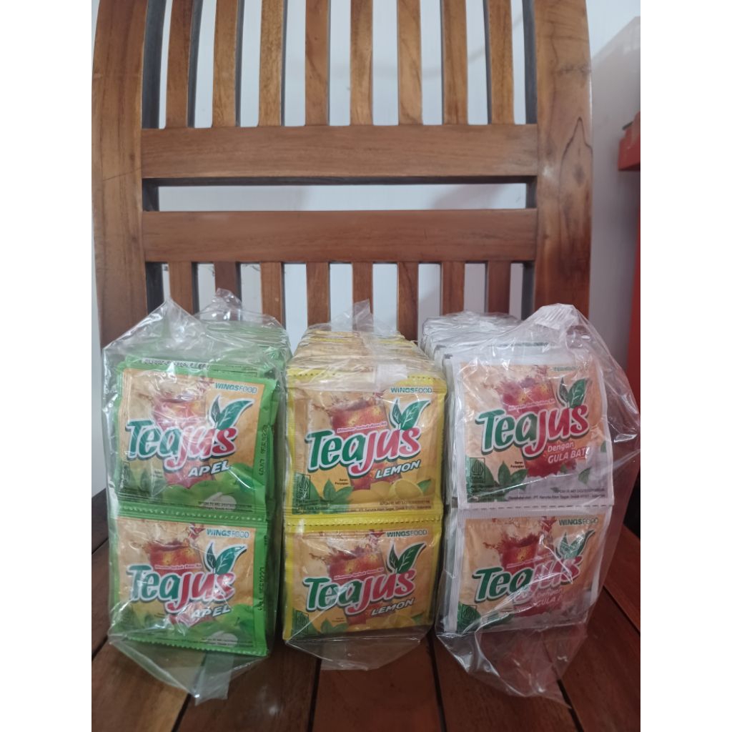 (6 Renceng) Tea Jus Gula Batu, Tea Jus Apel, Tea Jus Lemon Sachet