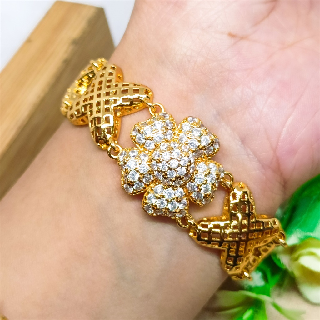 Gelang Kendari Dubai India Xuping Ori Gelang Dewasa Plat Balok Bahan Premium Terbaru Import Perhiasa